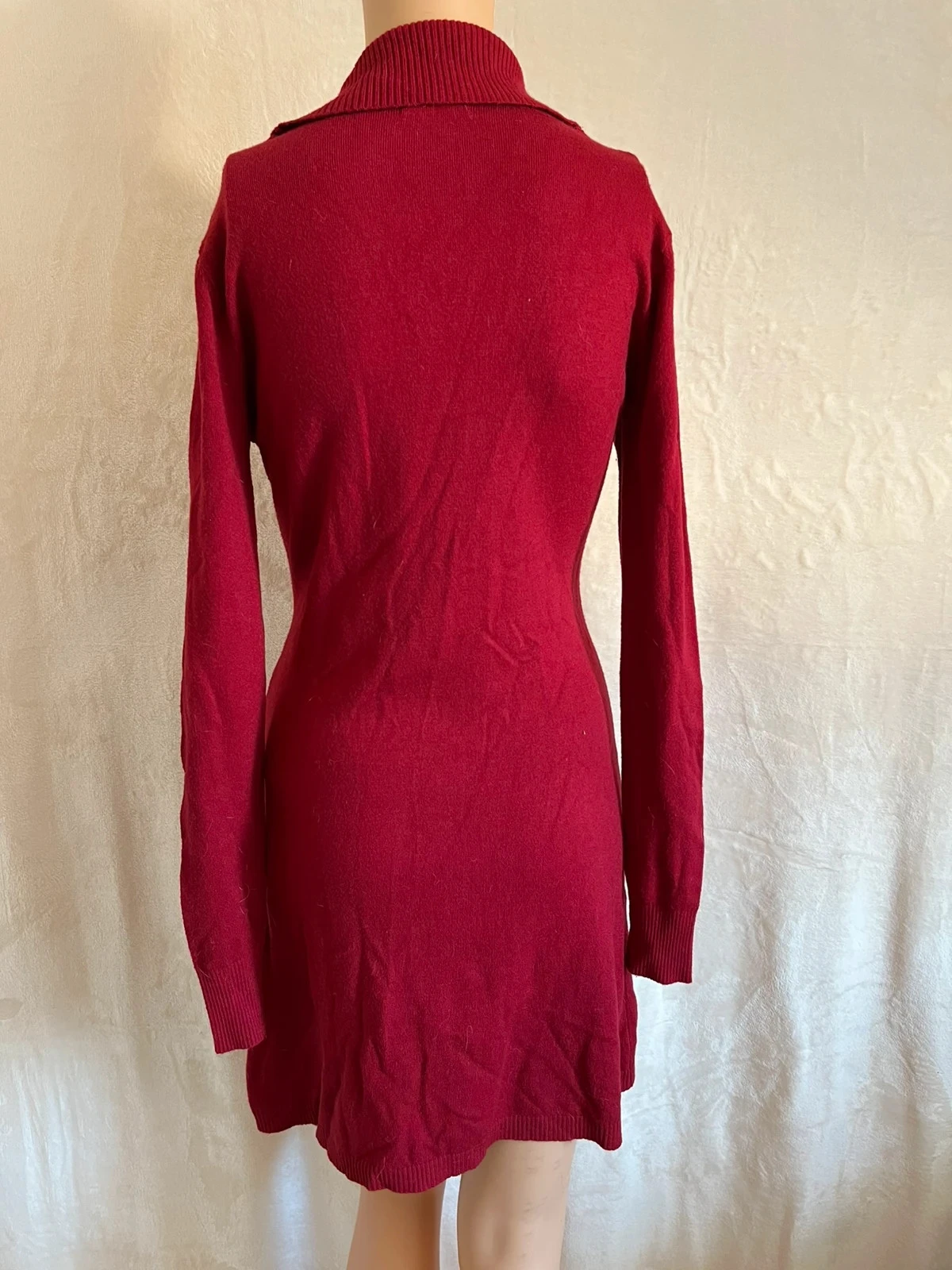 robe pull rouge avec gilet intégré ultra chic – photo 3